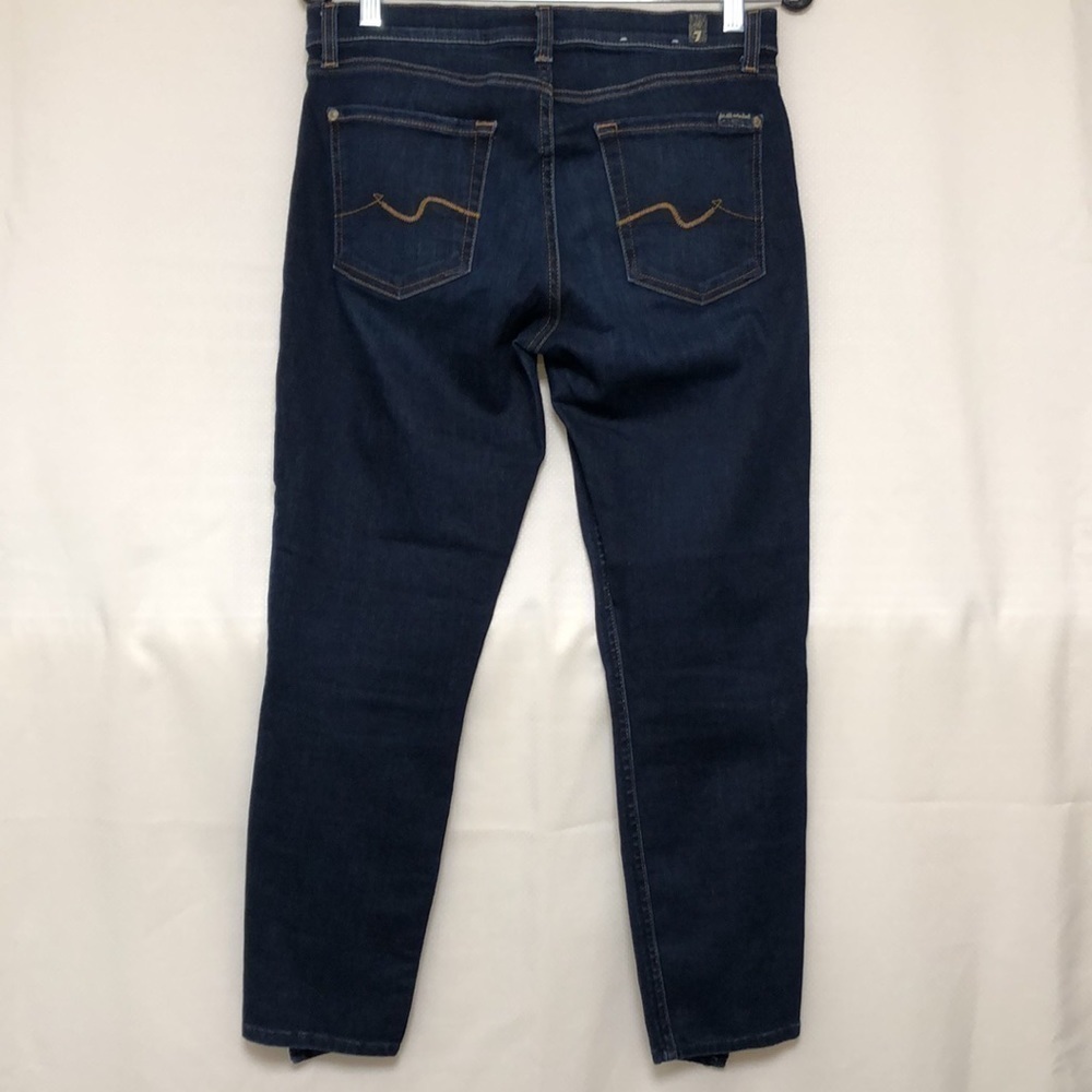 7 For All Mankind Charleston Ankle Splice Jeans - Picture 7 of 13